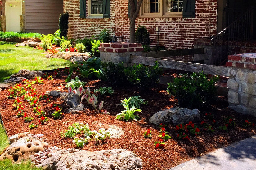 Elm Creek Landscape Design And Tulsa Ok Landscaping Flower Bed Maintenance